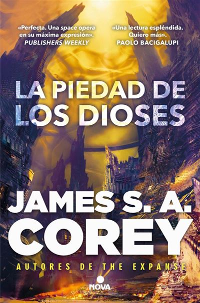 Portada del libro La piedad de los dioses – James S. A. Corey